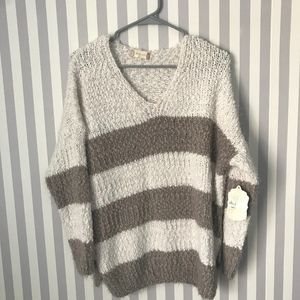 Striped Eyelash Sweater Altar'd State